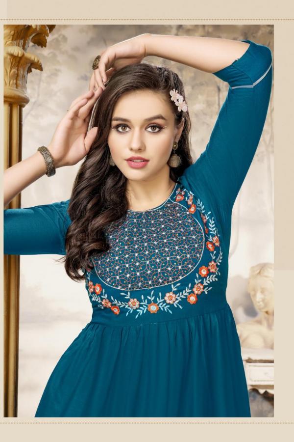 Hirwa Samiksha Rayon Slub Exclusive Designer Kurti Collection 



